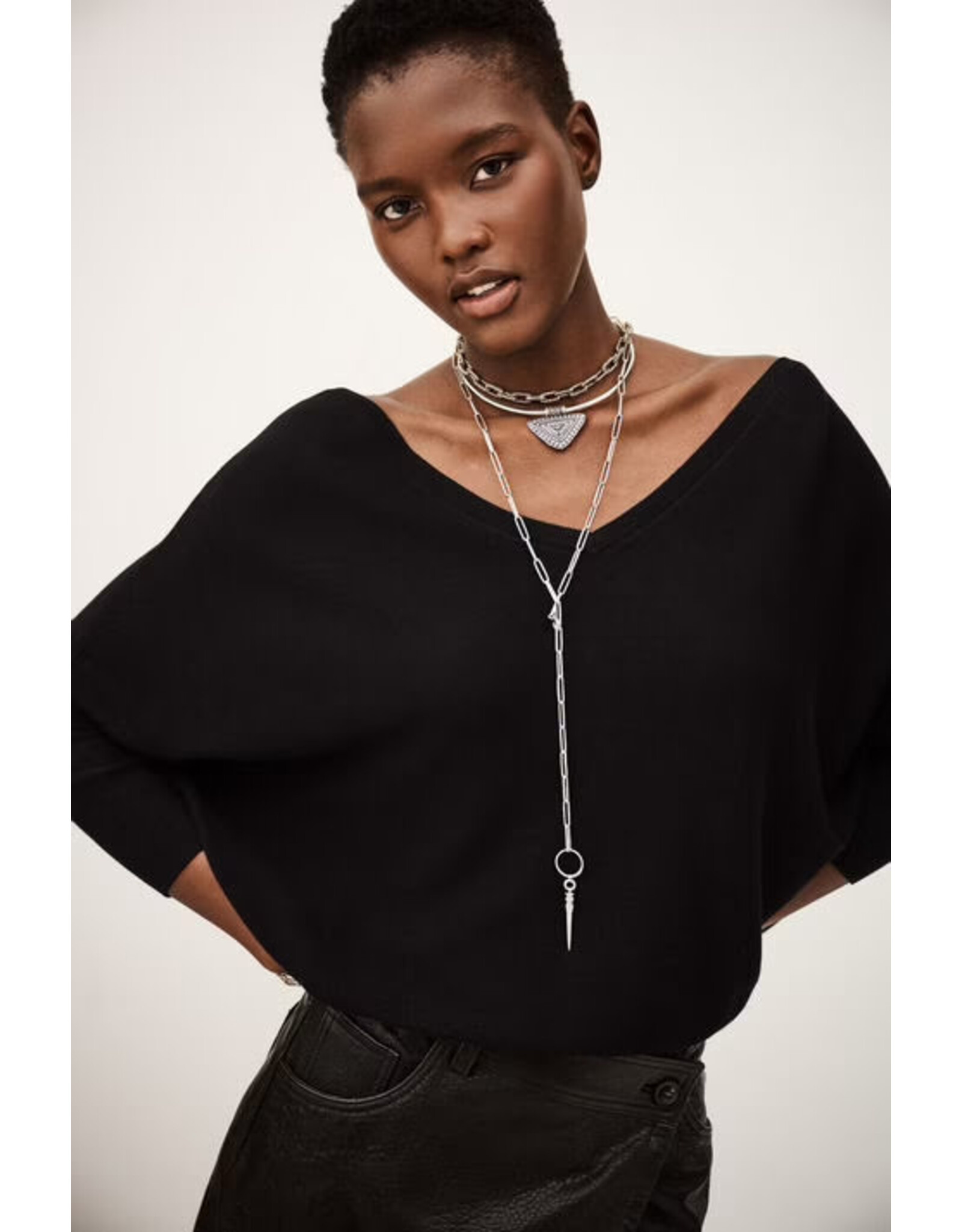 BA&SH PULL ELSY NOIR