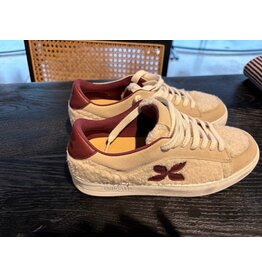 LALOTTI LALOTTI TEDDY SNEAKER ECRU/BURGUNDY