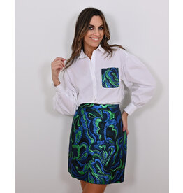 Leonie de Paris NIA ROK GROEN/MARINE