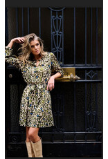 Leonie de Paris MIRA KLEED LEOPARD KAKI