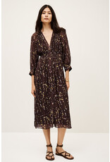 BA&SH ROBE KARLA CHOCOLAT