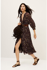 BA&SH ROBE KARLA CHOCOLAT