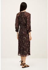 BA&SH ROBE KARLA CHOCOLAT