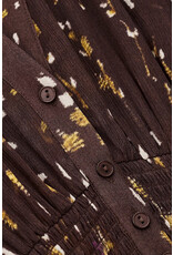 BA&SH ROBE KARLA CHOCOLAT