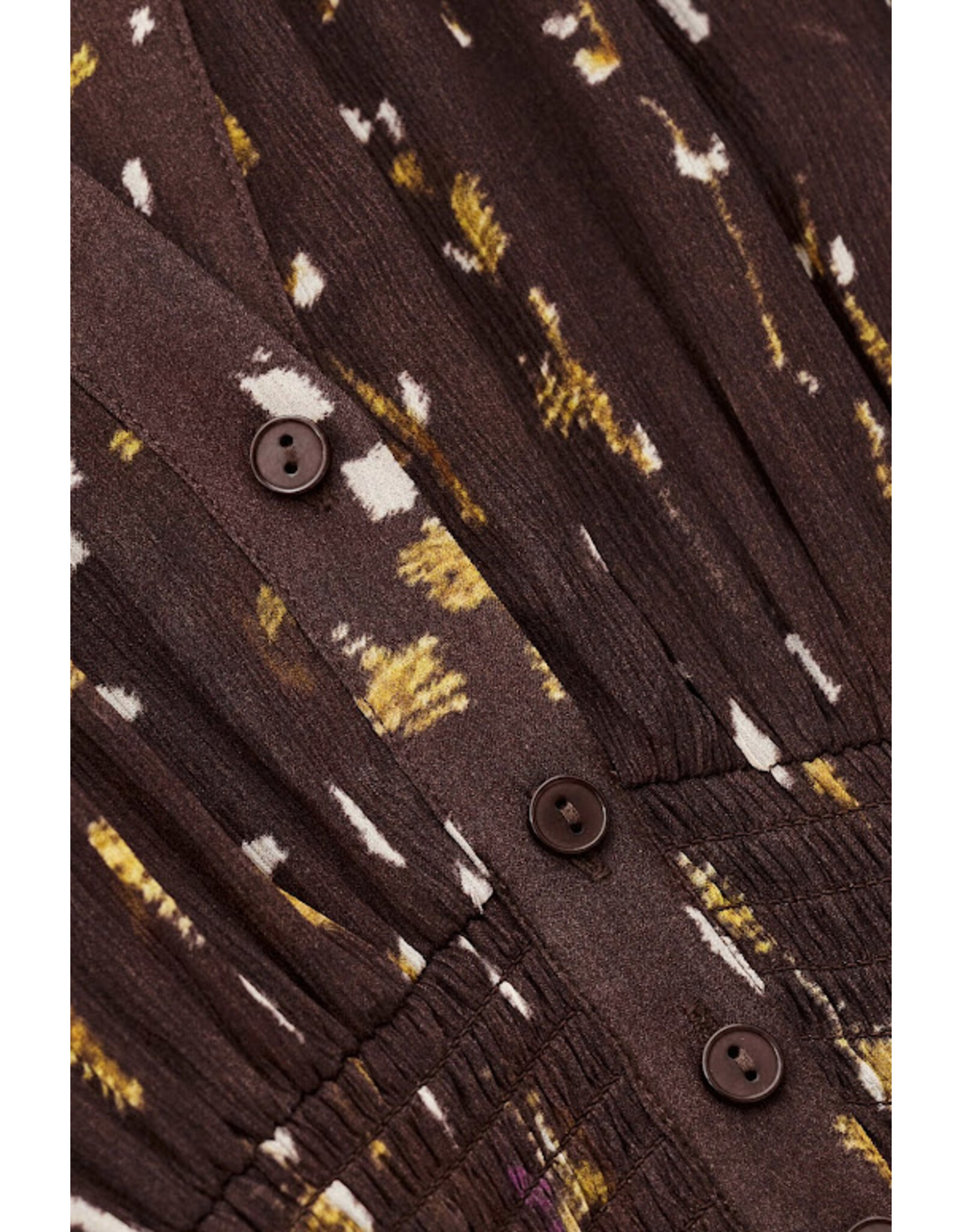 BA&SH ROBE KARLA CHOCOLAT