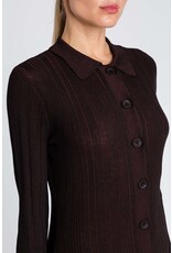 ACTITUDE TWIN SET 252AP3022 CAMICIA HOT CHOCOLADE