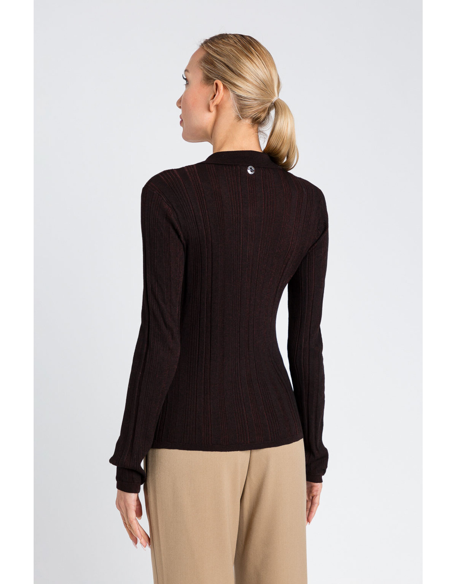 ACTITUDE TWIN SET 252AP3022 CAMICIA HOT CHOCOLADE