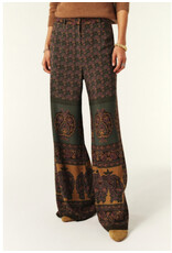 BA&SH 1H125 PANTALON BRANY WIDE TROUSERS CHOCOLAT