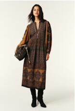 BA&SH ROBE BARLEY CHOCOLAT