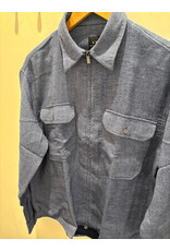 ARMANI EXCHANGE A/X XM001140 AF166112 WOVEN SHIRT BLUE HERRINGBONE
