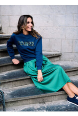 Leonie de Paris SOIR SWEATER MARINE/FLESSENGROEN