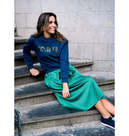 Leonie de Paris SOIR SWEATER MARINE/FLESSENGROEN