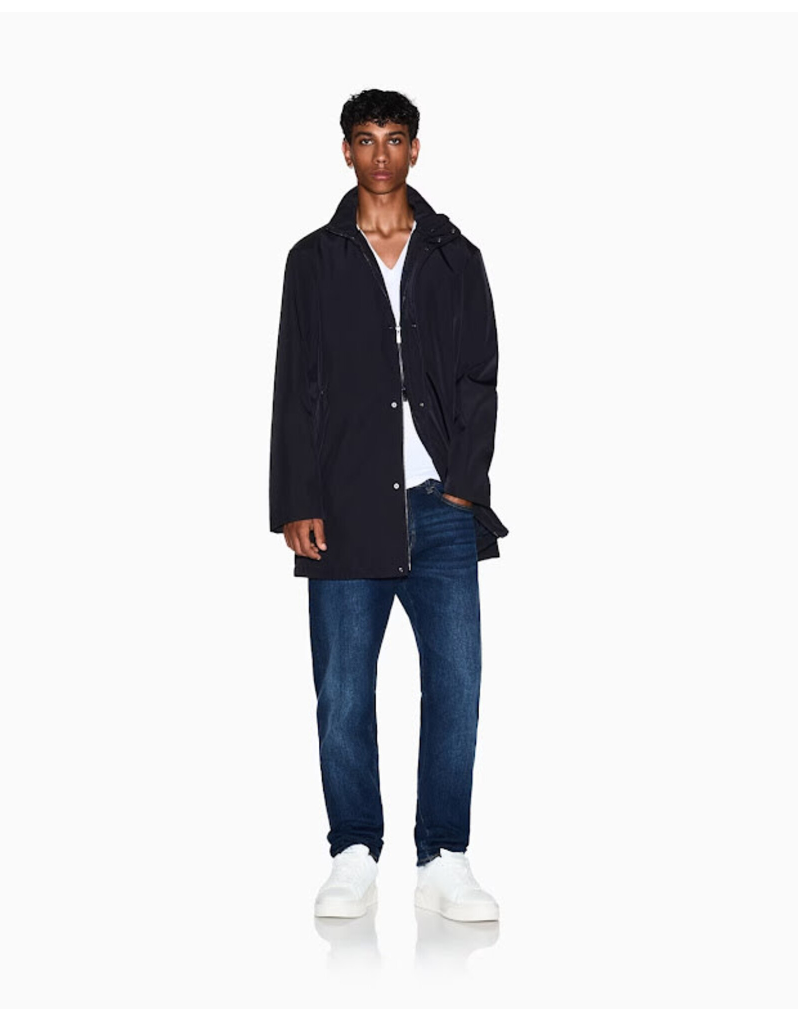 ARMANI EXCHANGE A/X XM001578 AF169269 TRENCH DEEP NAVY