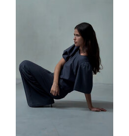 JUST EVE BLOUSE ELISABETH BLUE MELANGE