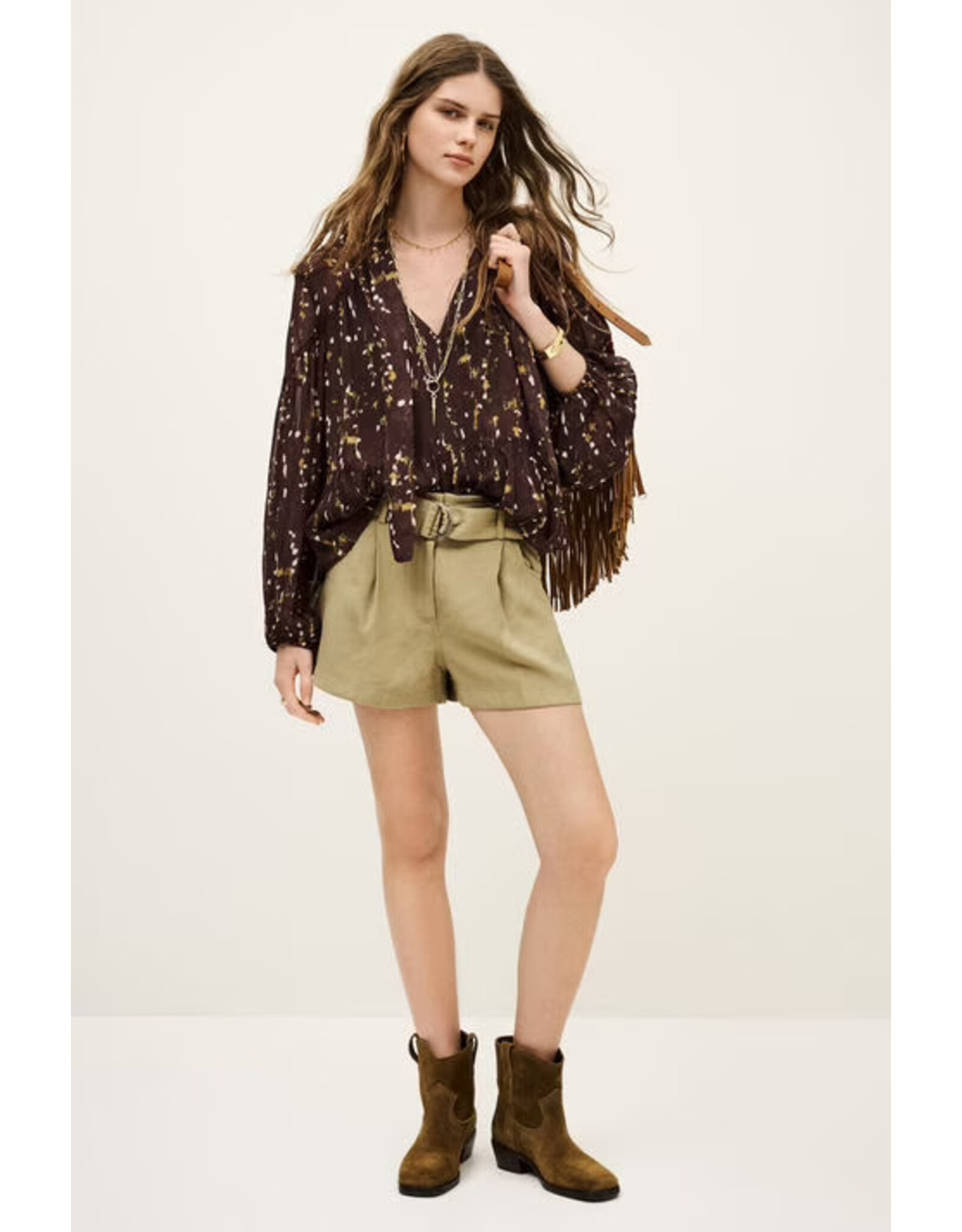 BA&SH TOP KAMALA CHOCOLAT