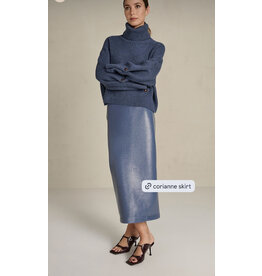MARCH23 SKIRT CORIANNE CLOUDY BLUE