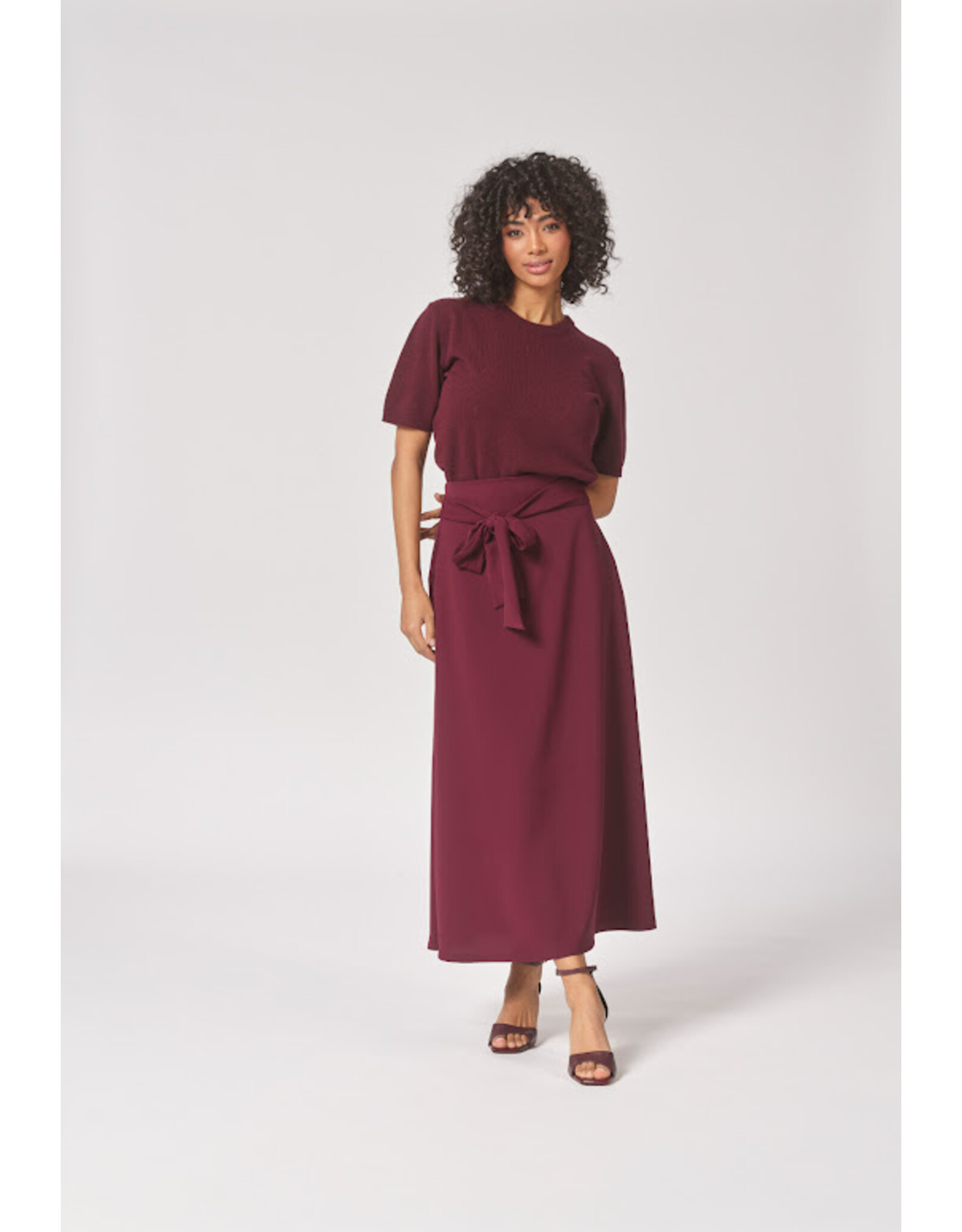 LALOTTI VIORE SKIRT BURGUNDY