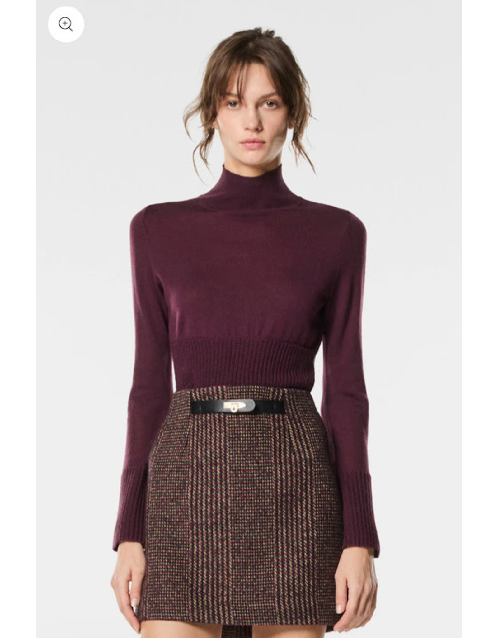 NENETTE 40BB-MOOK MAGLIERIA COLLO ALTO RUBINO