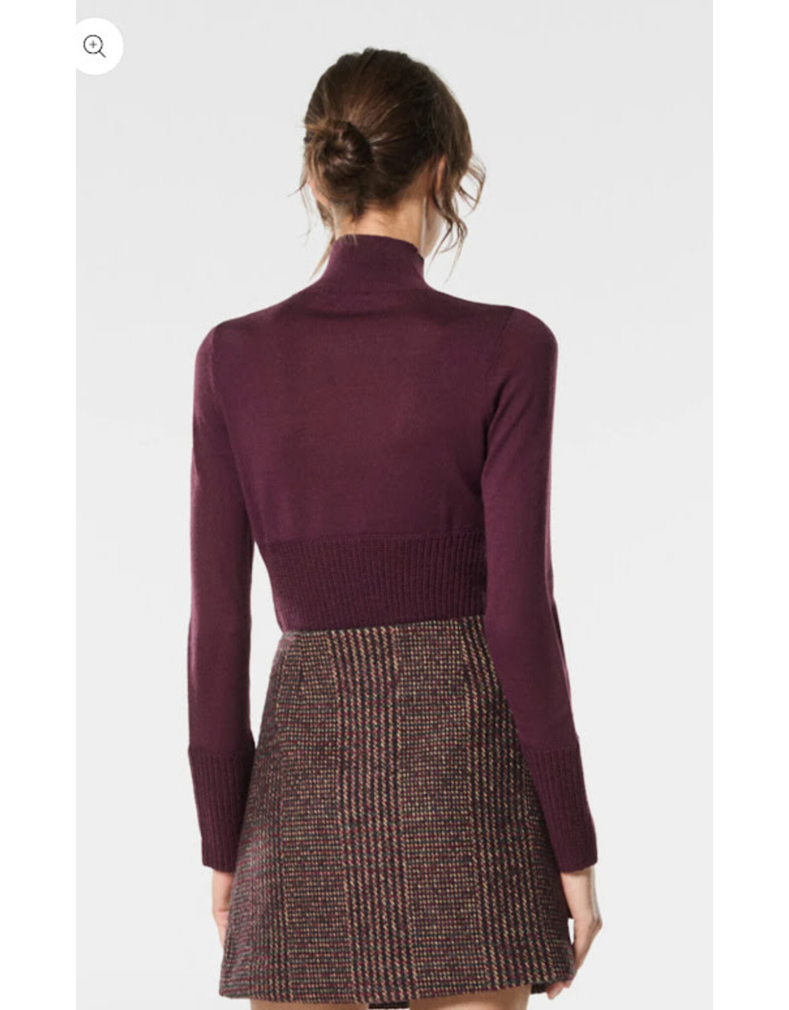 NENETTE 40BB-MOOK MAGLIERIA COLLO ALTO RUBINO