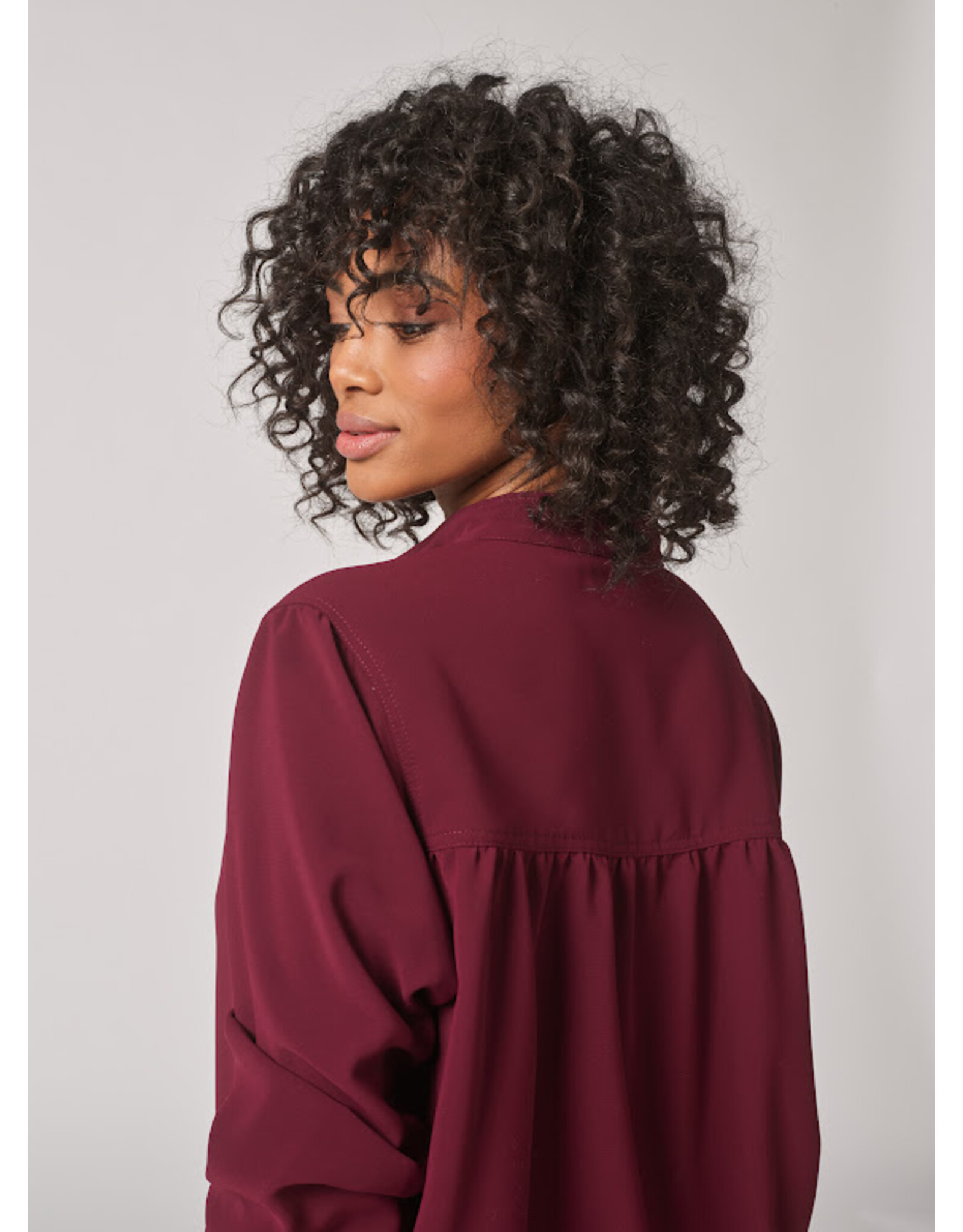LALOTTI BILOU BLOUSE BURGUNDY