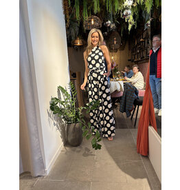 CARACTERE P195A0 TAGLIA  PANTALONE NERO+BIANCO