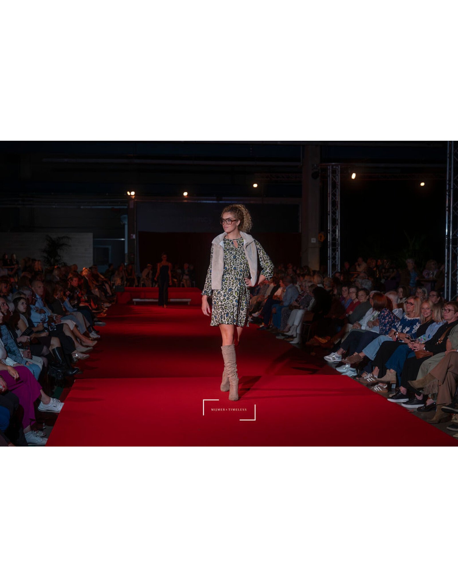 Leonie de Paris MIRA KLEED LEOPARD KAKI