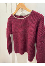 NENETTE 40BB-MAVA MAGLIERIA GIROCOLLO RUBINO