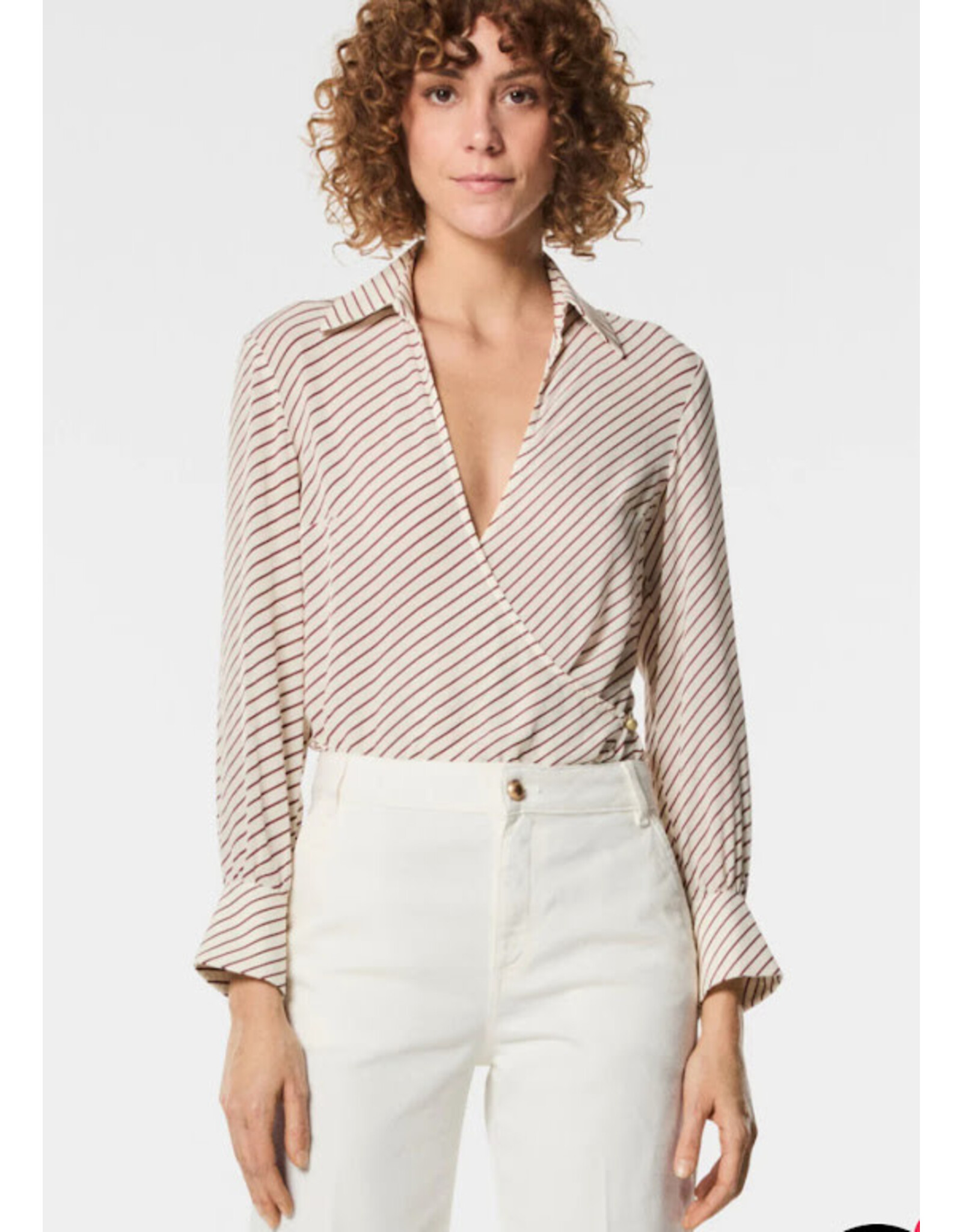 NENETTE 40BB-FABRIZIA BLUSA CONFEZIONE MANICA LUNGA AVORIO