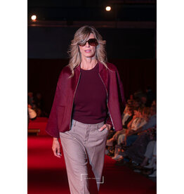 LALOTTI HELENA COAT BURGUNDY