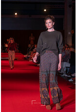 BA&SH 1H125 PANTALON BRANY WIDE TROUSERS CHOCOLAT