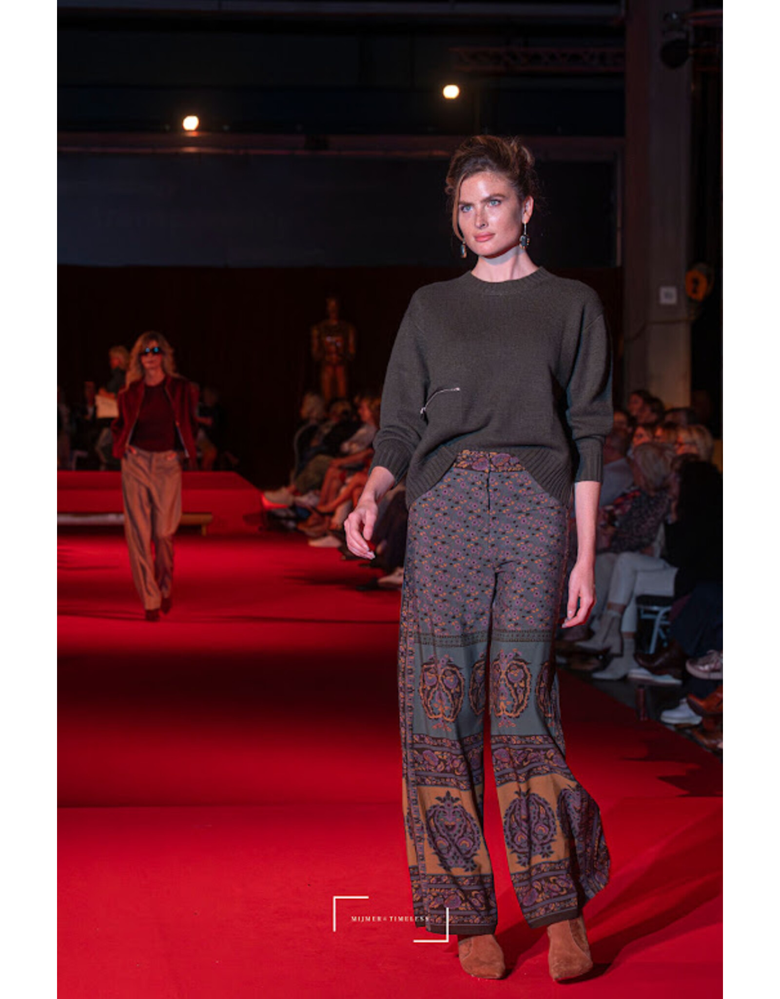BA&SH 1H125 PANTALON BRANY WIDE TROUSERS CHOCOLAT