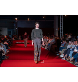 BA&SH 1H125 PANTALON BRANY WIDE TROUSERS CHOCOLAT