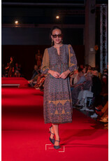 BA&SH ROBE BARLEY CHOCOLAT