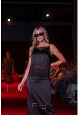 JUST EVE TOP EMORY LUNAR +FRINGES BLACK