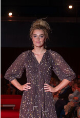 BA&SH ROBE KARLA CHOCOLAT