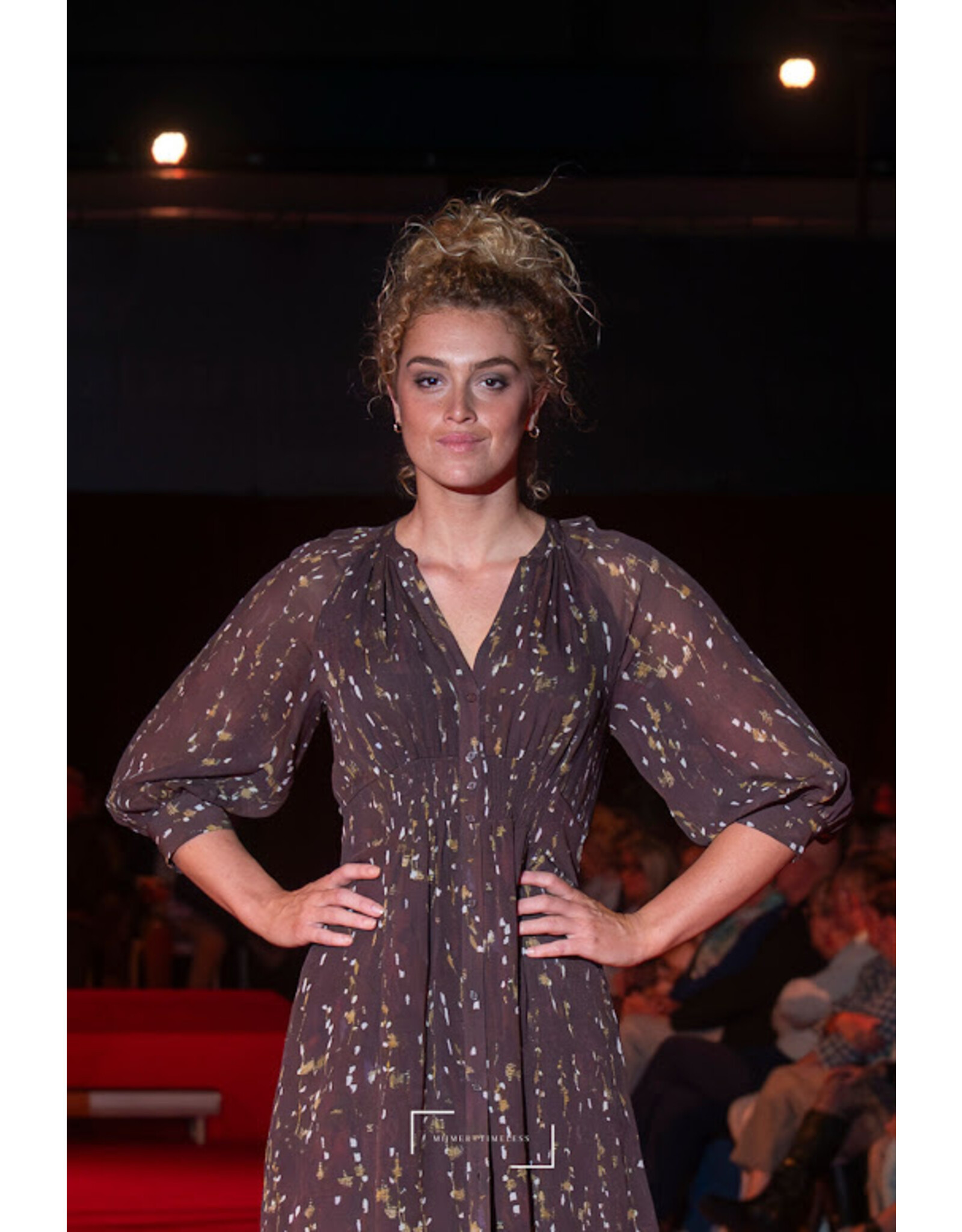 BA&SH ROBE KARLA CHOCOLAT