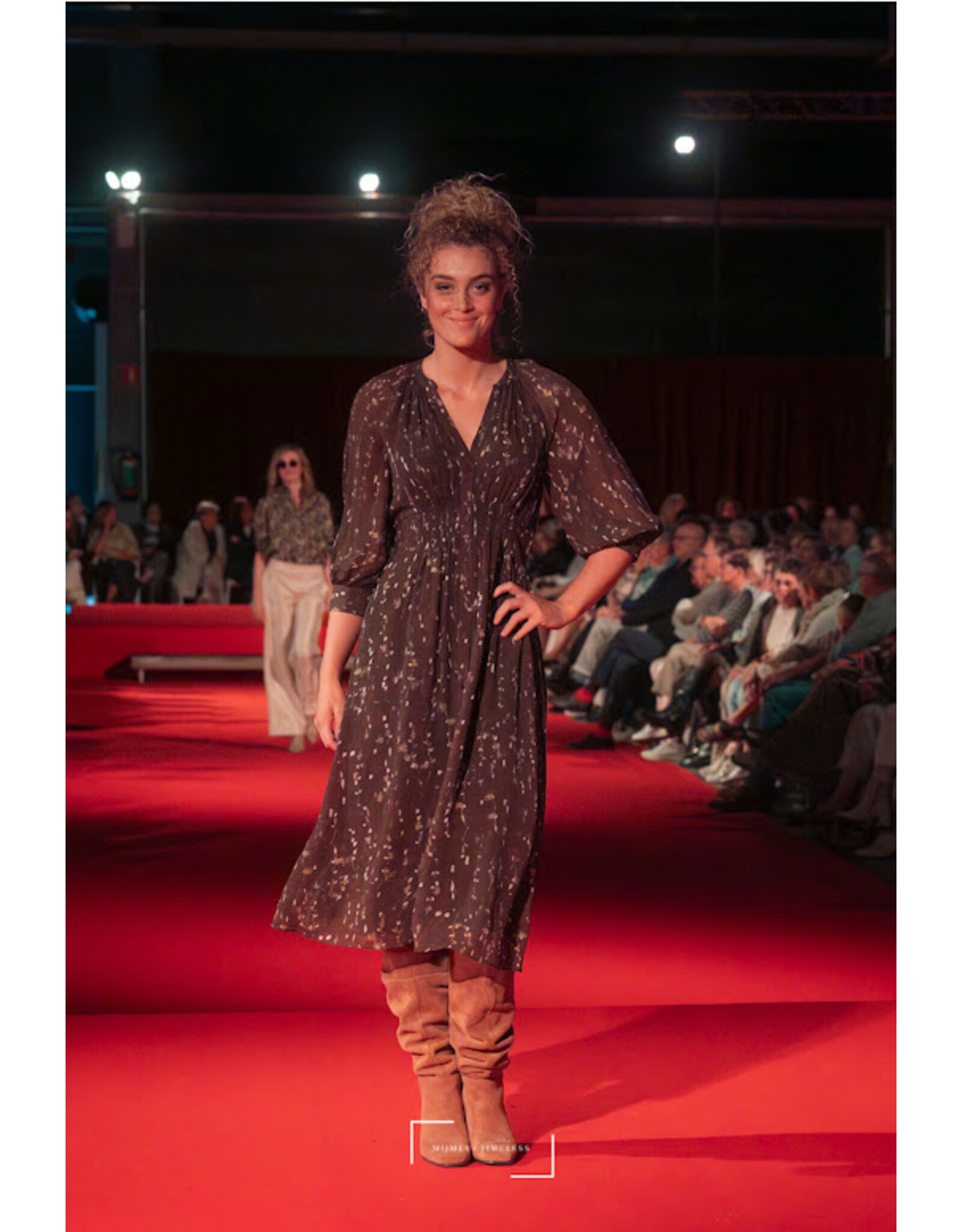 BA&SH ROBE KARLA CHOCOLAT
