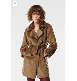 NENETTE 40BB-PARIS CAPPOTTO CORTO INSERTI NYLON TRAPUNTATI