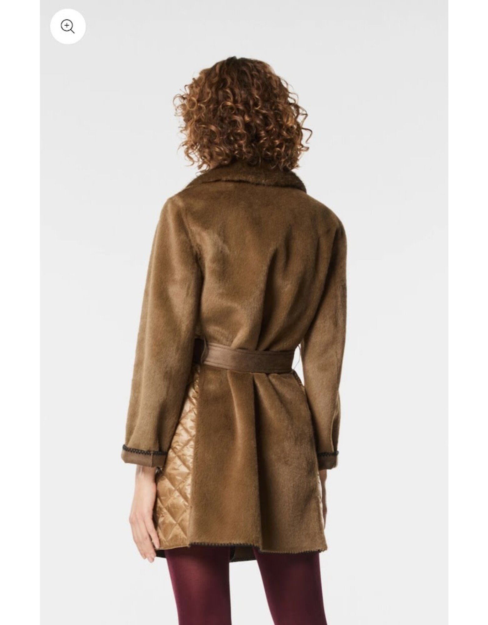 NENETTE 40BB-PARIS CAPPOTTO CORTO INSERTI NYLON TRAPUNTATI
