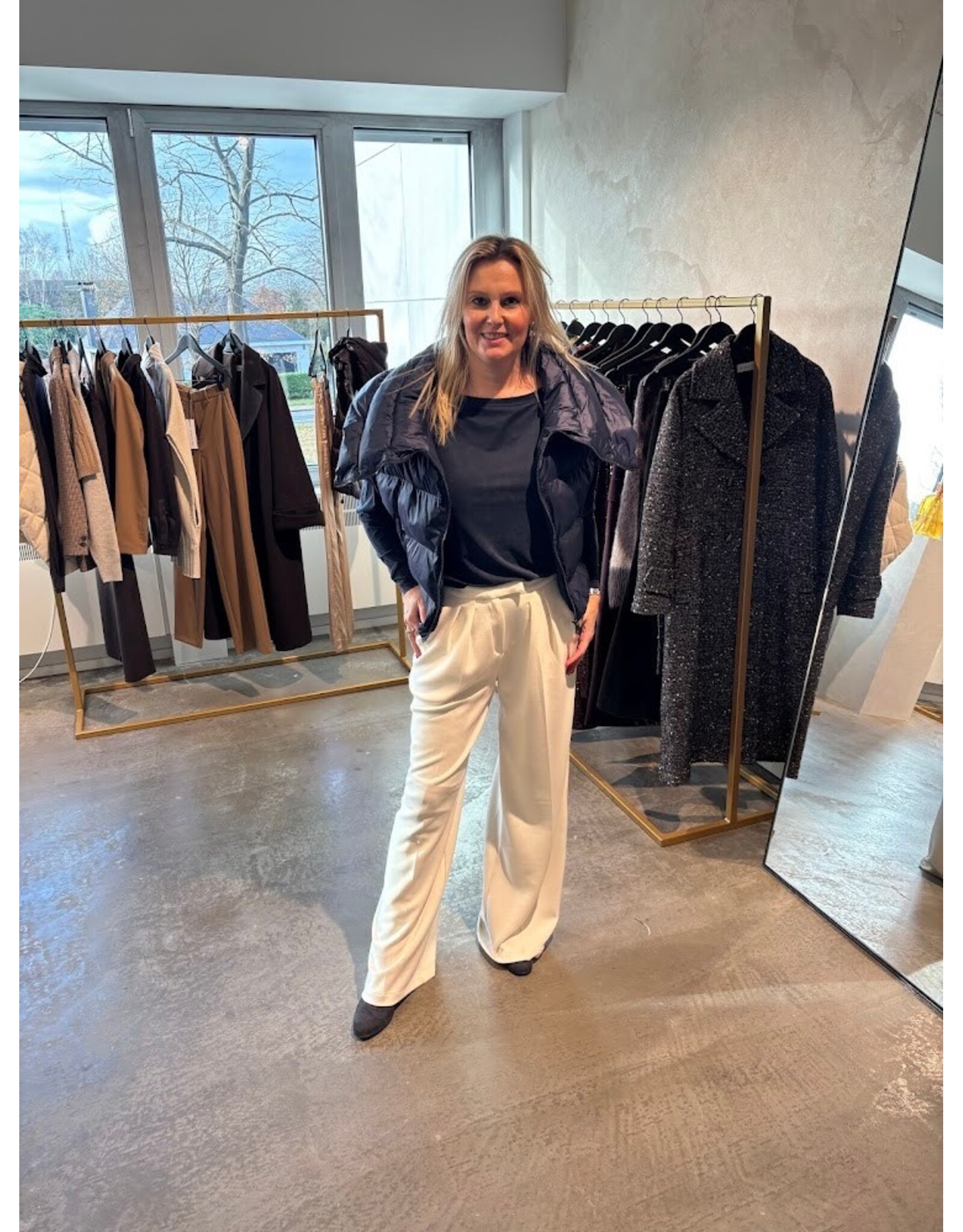 CARACTERE P006A0 TAGLIA PANTALONE DOUBLE JERSEY BURRO