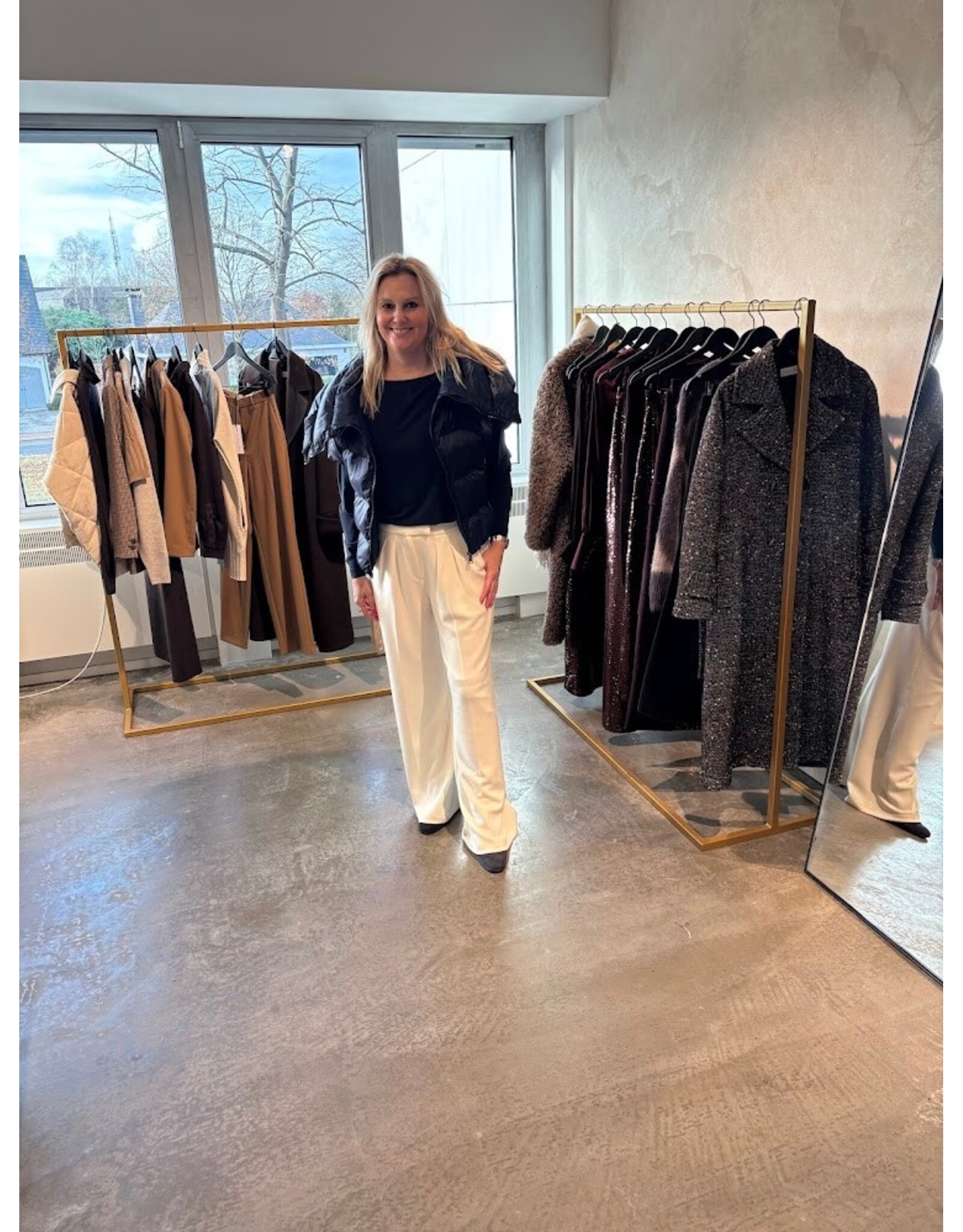 CARACTERE P006A0 TAGLIA PANTALONE DOUBLE JERSEY BURRO