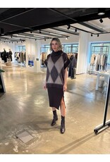 CARACTERE M928D0 TAGLIA MAGLIA OVER CON MANICA CO MORO-ROSA