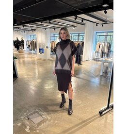 CARACTERE M928D0 TAGLIA MAGLIA OVER CON MANICA CO MORO-ROSA