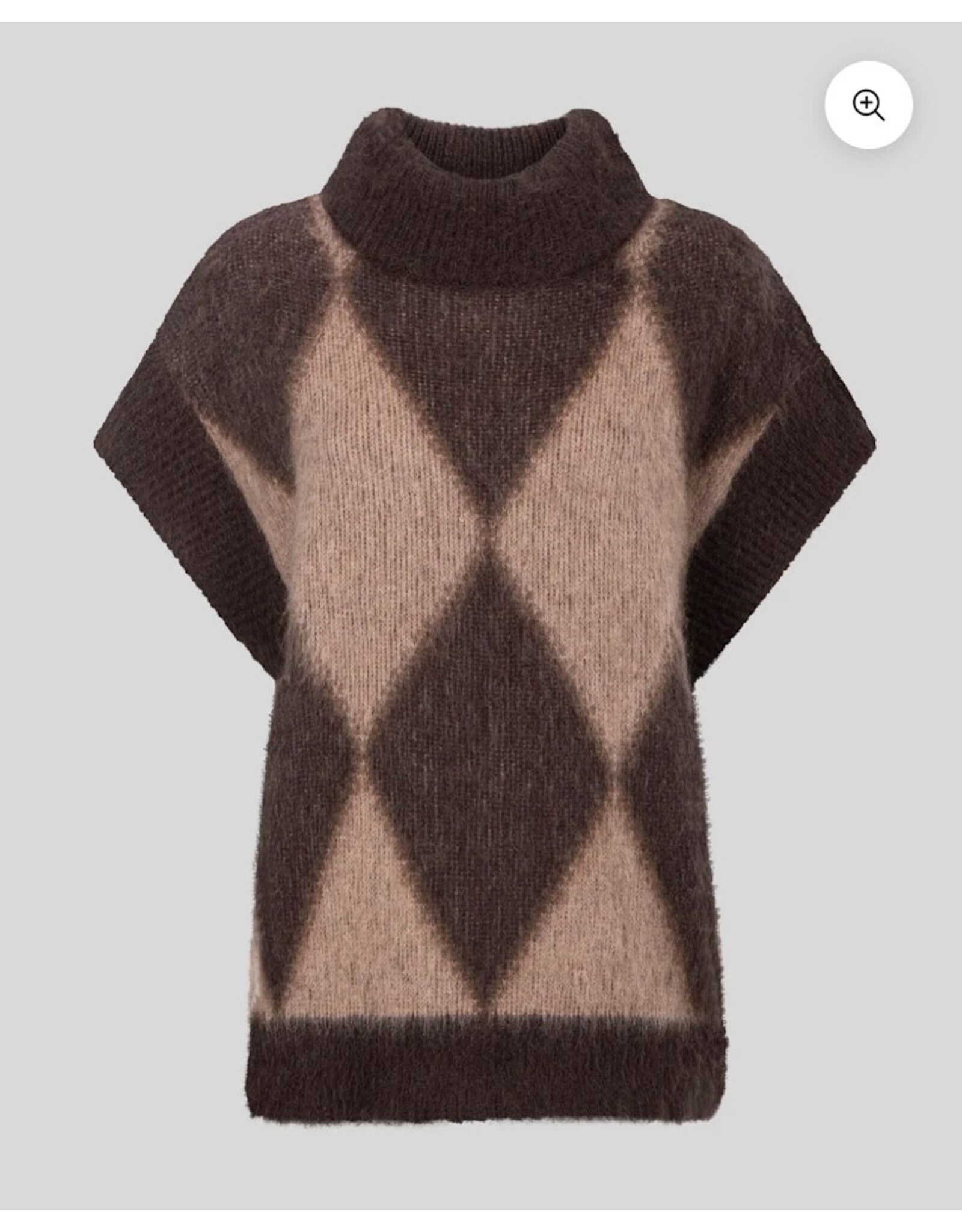 CARACTERE M928D0 TAGLIA MAGLIA OVER CON MANICA CO MORO-ROSA