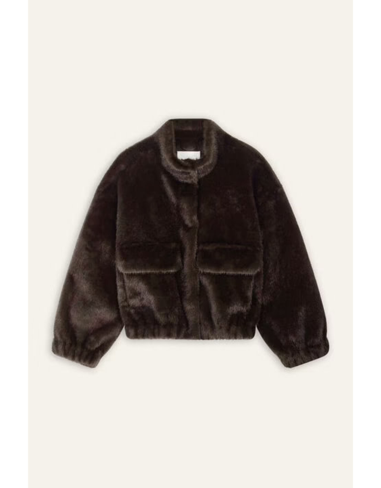 BA&SH MANTEAU PAROS CHOCOLAT