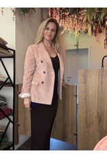 CARACTERE Q007A0 GIACCA VELLUTO COSTE ROSA