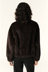BA&SH MANTEAU PAROS CHOCOLAT