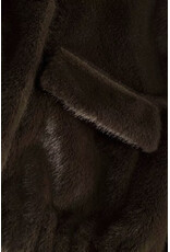 BA&SH MANTEAU PAROS CHOCOLAT