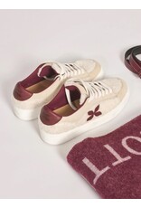 LALOTTI LALOTTI TEDDY SNEAKER ECRU/BURGUNDY