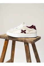 LALOTTI LALOTTI TEDDY SNEAKER ECRU/BURGUNDY